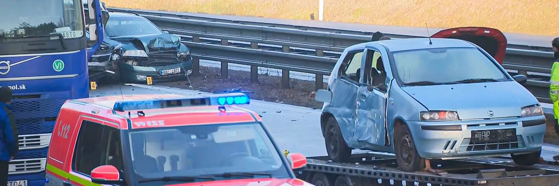 Provoz na D1 na Vysočině byl po hromadné nehodě plně obnoven