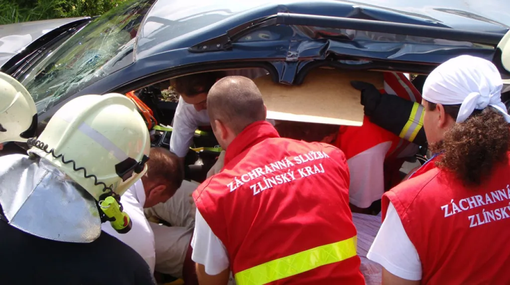 Záchranáři u nehody