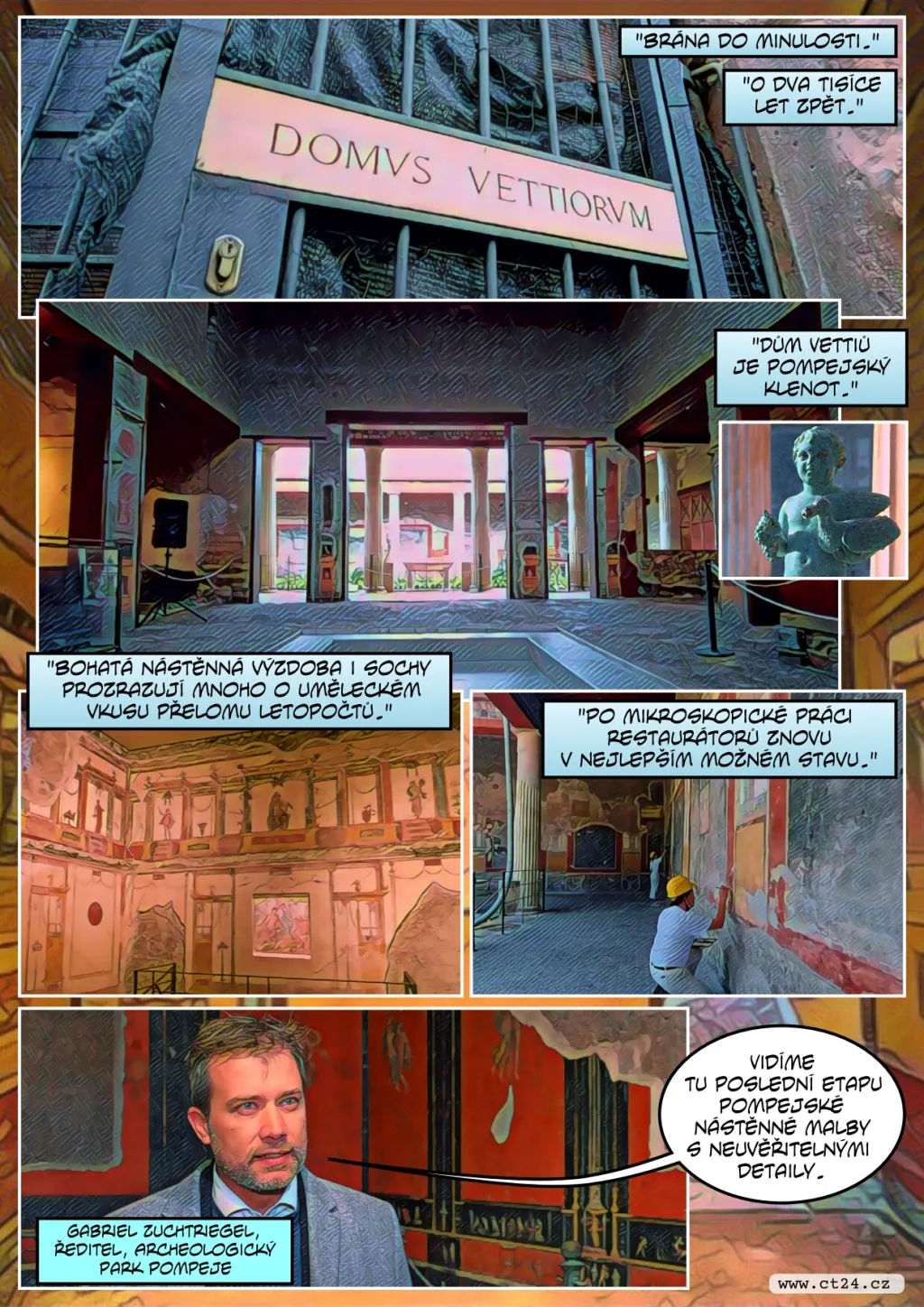 Pompejský Dům Vettiů opět otevřen