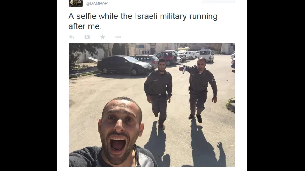 Falešné selfie arabského rappera Naffara