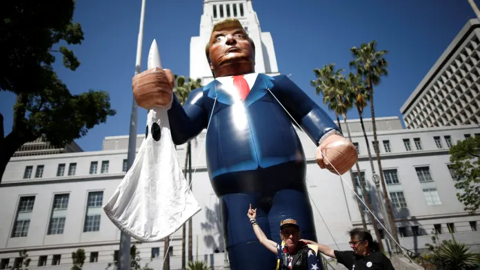Protest proti Trumpovi v Los Angeles