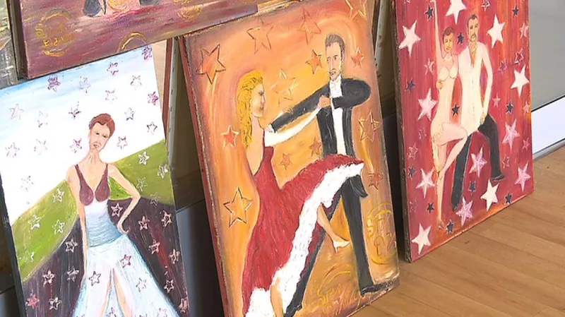 Obrazy boxera Rostislava Osičky