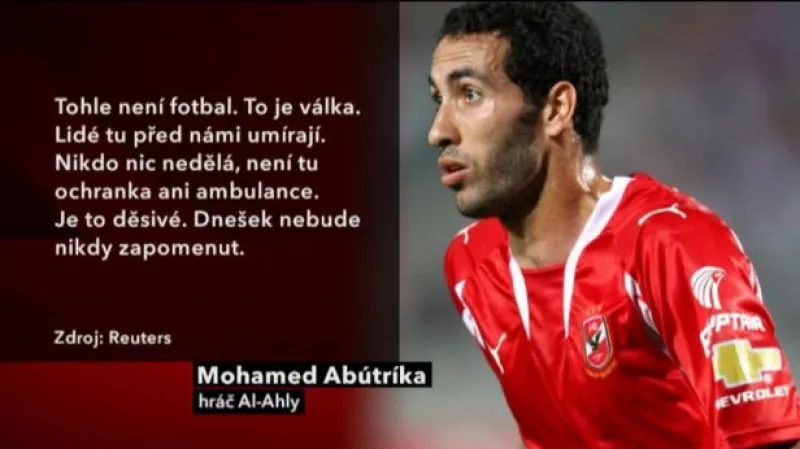 Po řádění fotbalových fanoušků 74 mrtvých