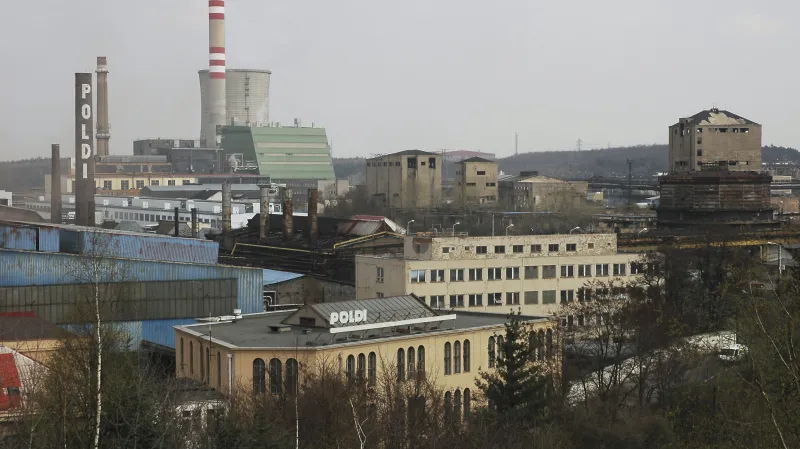 Areál Poldi Kladno na snímku z roku 2005