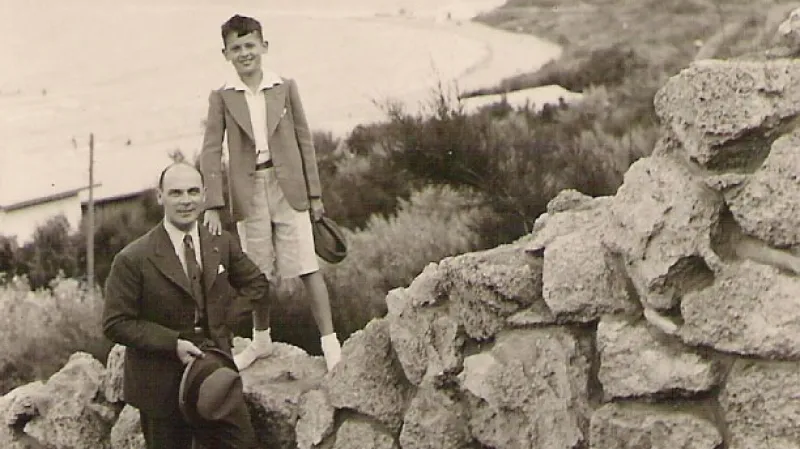 Heliodor Píka se synem Milanem