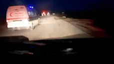 Snímek z videa palestinského Červeného půlměsíce