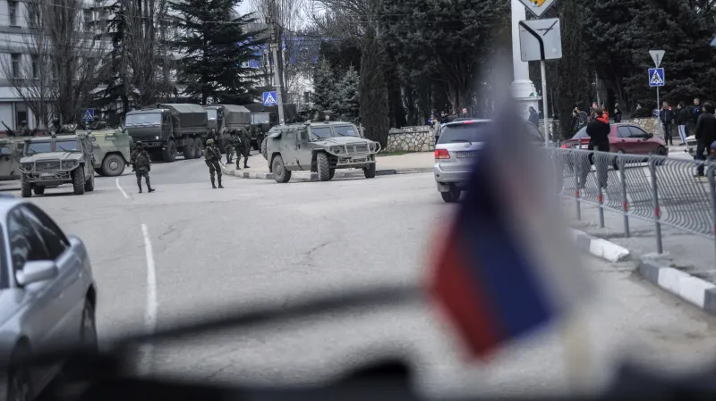 Ozbrojenci na předměstí Sevastopolu