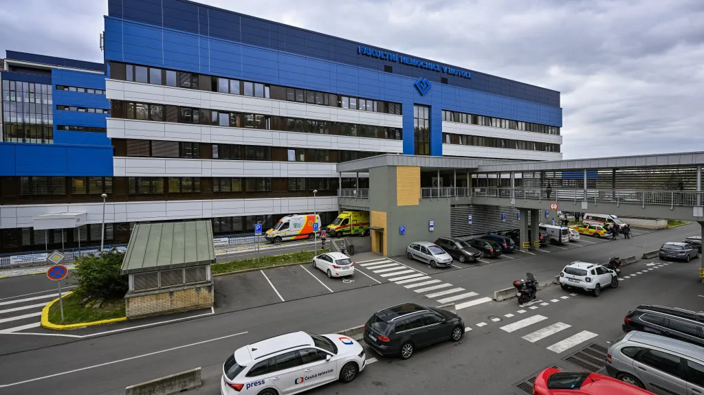 Fakultní nemocnice v Motole na snímku z dubna 2024