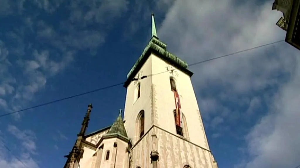 Věž kostela sv. Jakuba v Brně