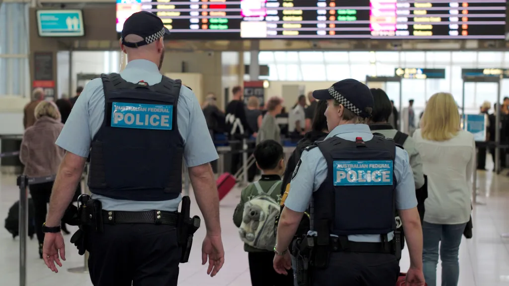 Policie na letišti v Sydney