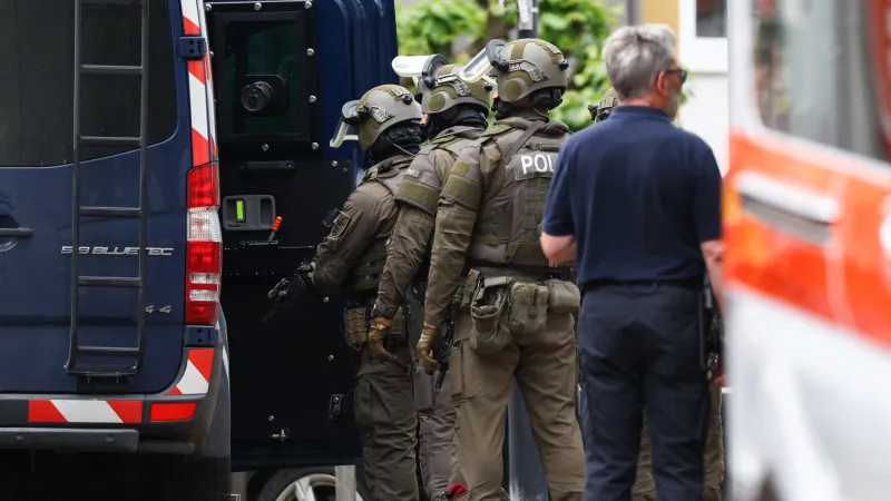 Zásah policie v Sinzigu