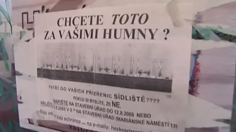 Protest obyvatel Brna-jih proti masivní výstavbě