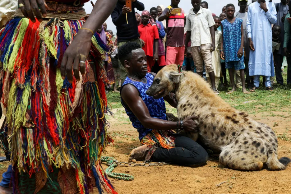 Hyení muži ze severní Nigérie jsou se šelmou spojeni celý život. Zvíře je doprovází na cestách a je i pomocníkem při obživě