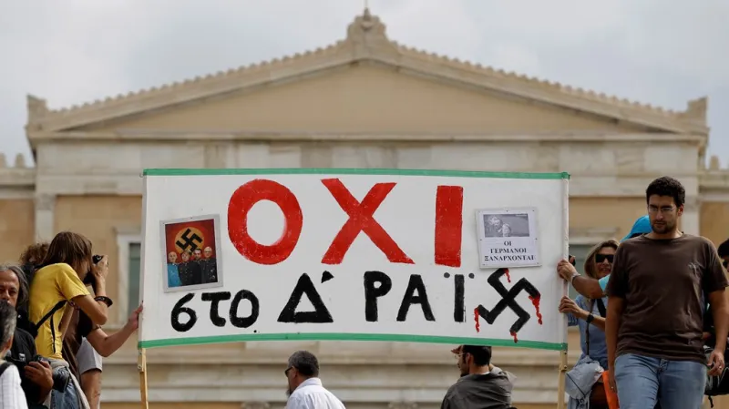 Řecké přivítání Angely Merkelové