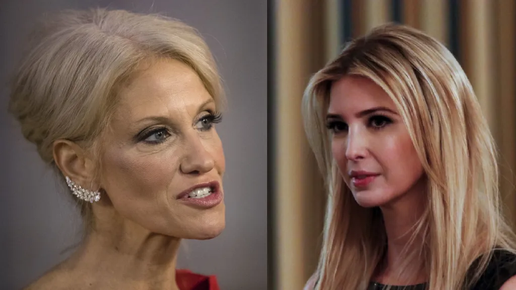 Kellyane Conwayová a Ivanka Trumpová