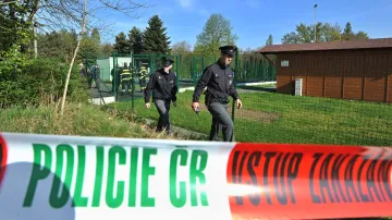Policie na místě neštěstí v Nýřanech na Plzeňsku