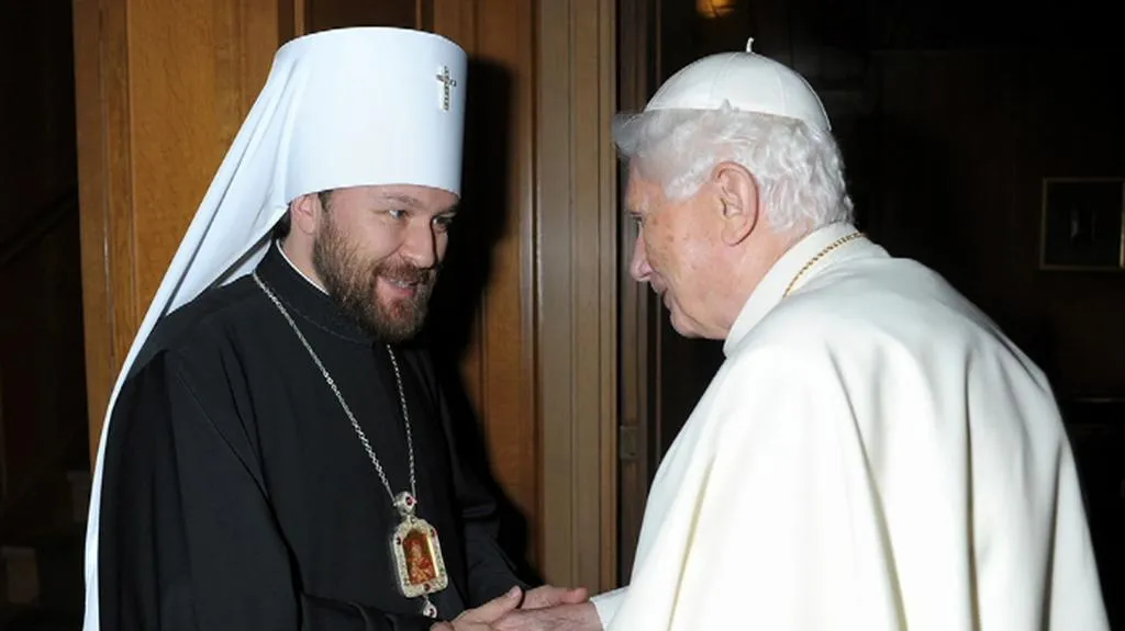 Setkání papeže se zástupcem ruské pravoslavné církve Ilarionem
