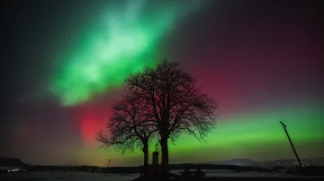 Polární záře u Vrchlabí