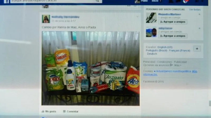 Jedna z facebookových stránek pro směnný obchod