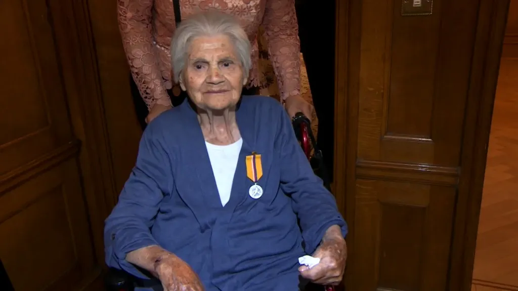 Válečná veteránka Anděla Haida (rozená Beníčková)