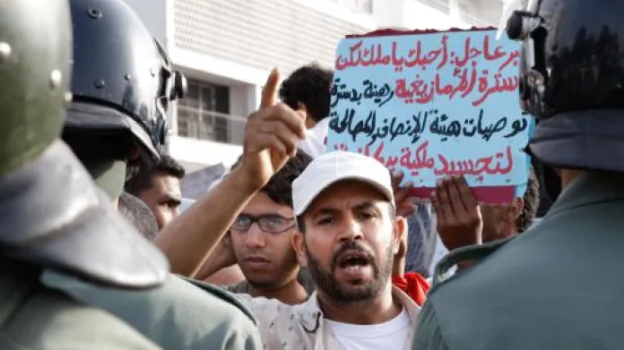 Demonstrace v Maroku za větší rozsah ústavních reforem