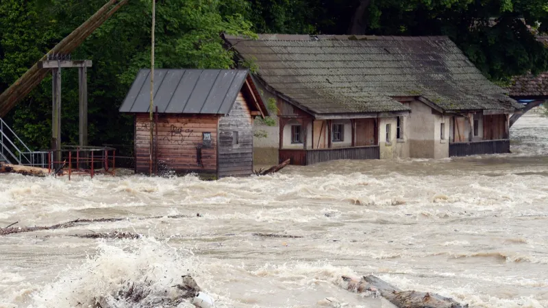 Povodně v německém Rheinfeldenu