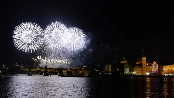 Pražský novoroční ohňostroj 2019