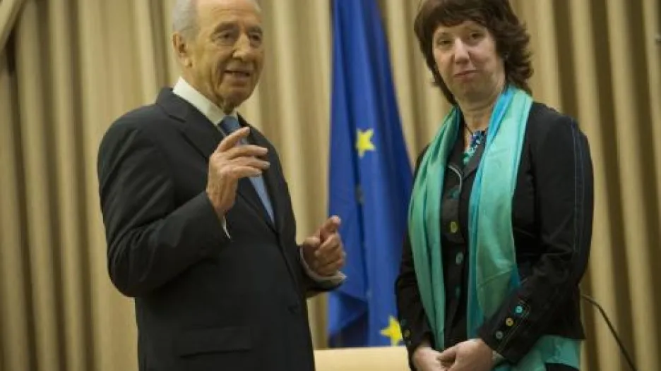 Šimon Peres a Catherine Ashtonová