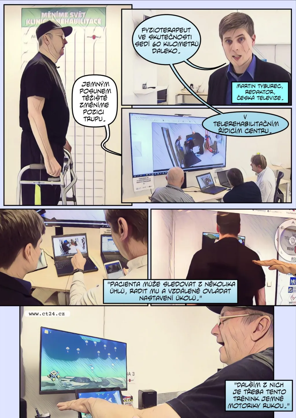 Díky nové pomůcce by pacienti nově mohli cvičit doma, dojíždění řada z nich nezvládá