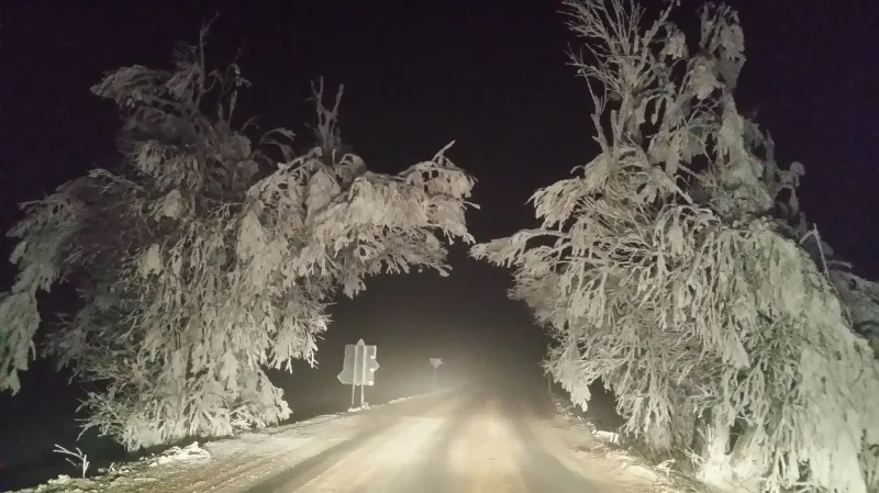 Sníh na jihu Moravy