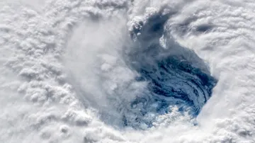 Hurikán Florence z Mezinárodní vesmírné stanice