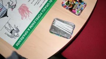 Zabavené cigarety marihuany