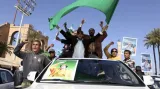 Provládní demonstranti v Lybii