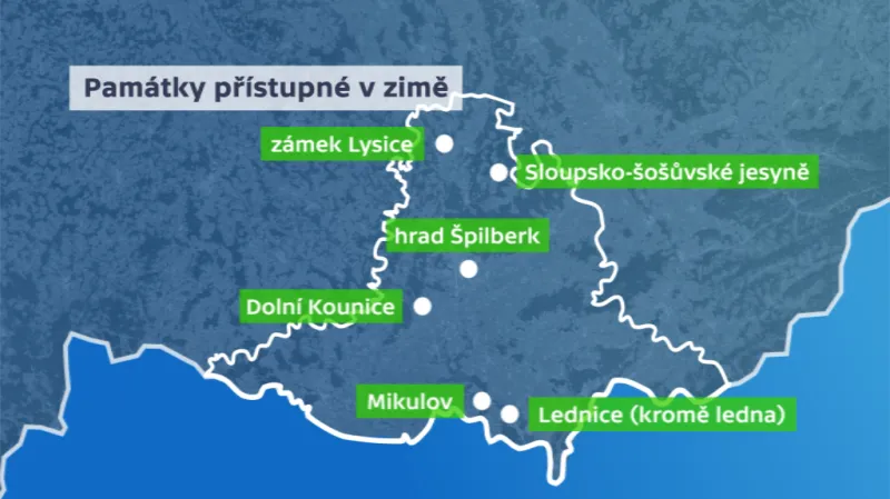 Přístupné památky na Jižní Moravě