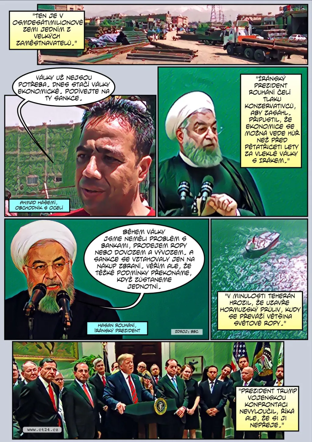 Komiks: Íránské protesty
