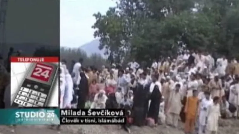 Studio ČT24 o záplavách v Pákistánu