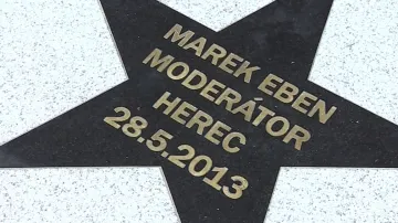 Hvězda Marka Ebena na zlínském chodníku