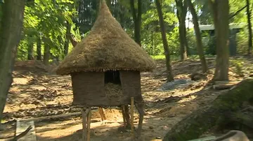 Expozice připomíná vesnici domorodého kmene Konso