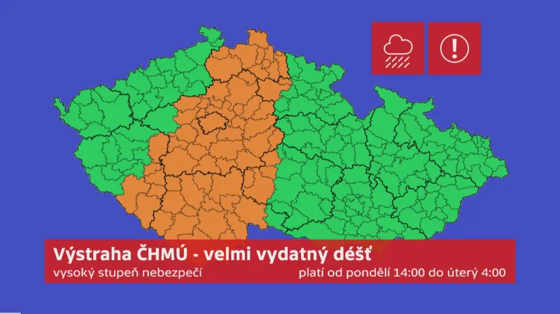 Velmi vydatný déšť 28.–29. 8.