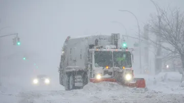 Sněhová bouře v New Yorku