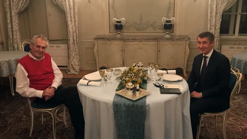 Prezident Miloš Zeman pozval do Lán na večeři premiéra v demisi Andreje Babiše