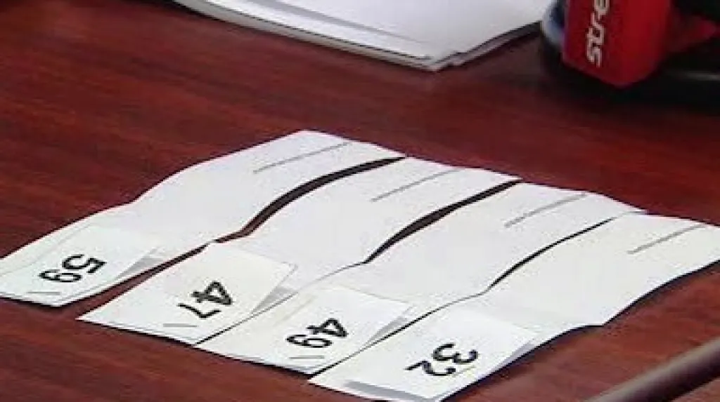 Vylosovaná volební čísla