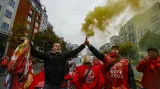 Demonstrace proti reformám v Belgii