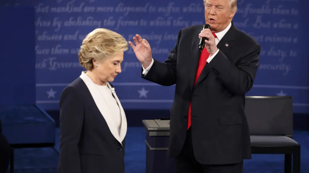 Druhá debata Trumpa s Clintonovou