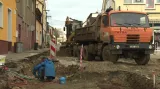 Oprava Komenského ulice v Přešticích
