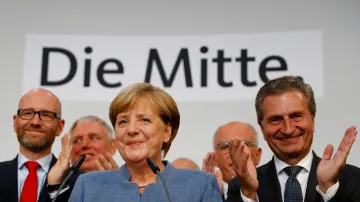 Angela Merkelová po vítězství v podzimních volbách roku 2017 do Bundestagu