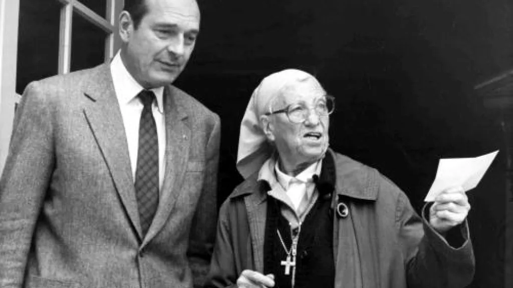 Sestra Emmanuelle a Jacques Chirac