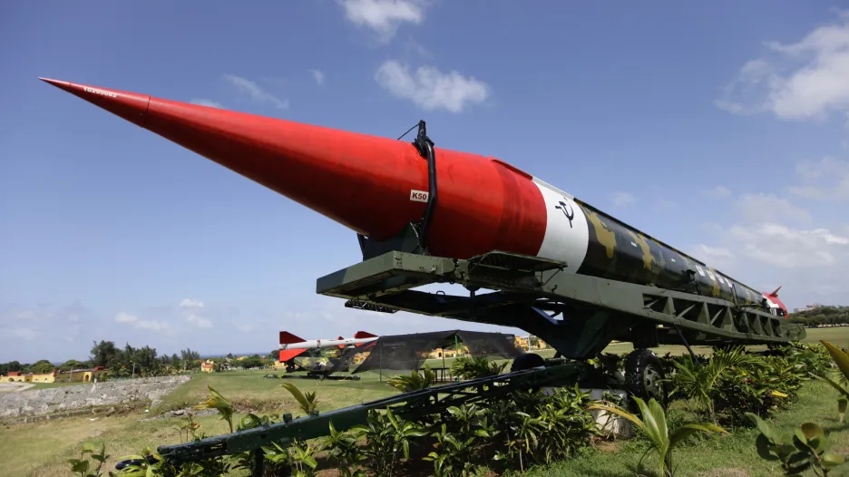 Sovětská raketa SS-4 vystavená v kubánské Havaně