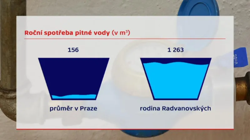 Roční spotřeba pitné vody