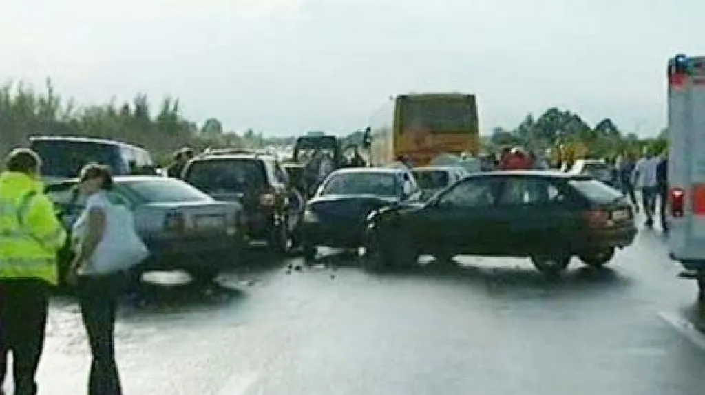 Hromadná nehoda v Německu